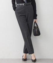 【洗える】ウォームストレッチ テーパード パンツ