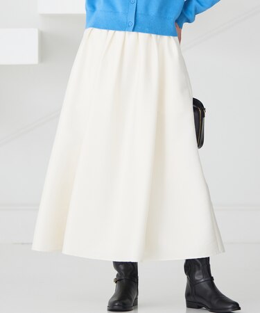 【洗える】フルーフィーツイル フレア スカート