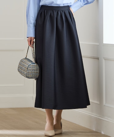 【洗える】フルーフィーツイル フレア スカート