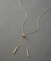 スネークチェーン ラリエット ネックレス