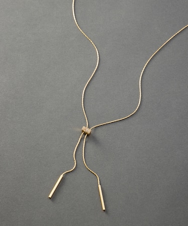 スネークチェーン ラリエット ネックレス