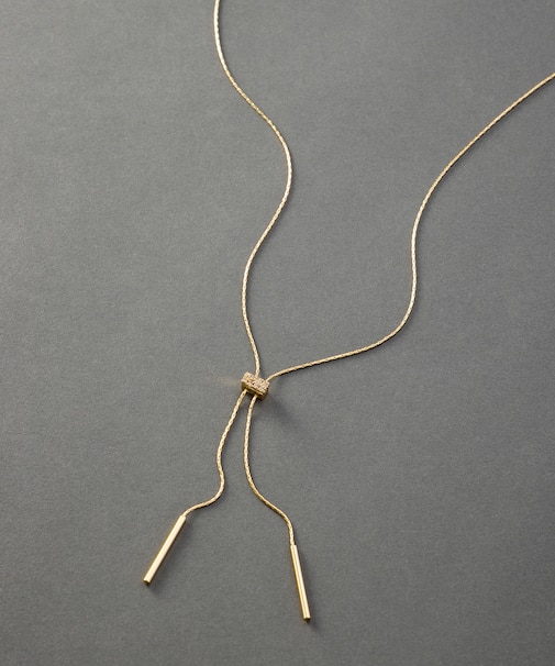 スネークチェーン ラリエット ネックレス