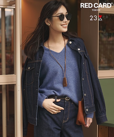 【滝沢眞規子さん着用/RED CARD TOKYO×23区】オーバーサイズ デニム ジャケット