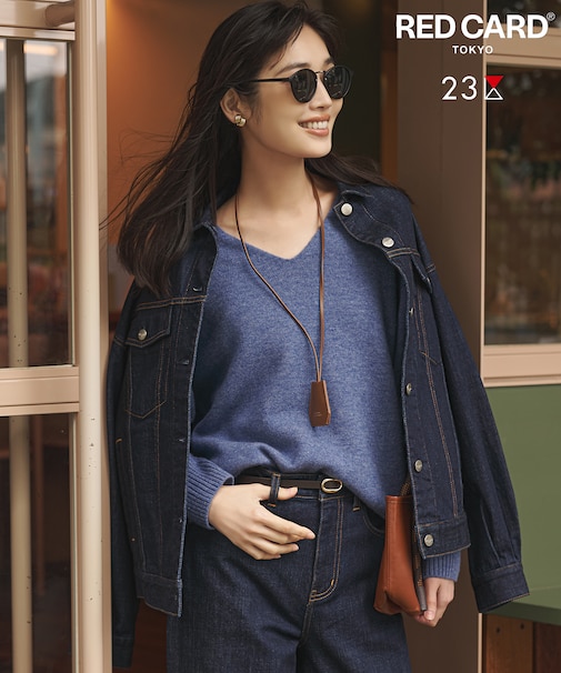【滝沢眞規子さん着用/RED CARD TOKYO×23区】オーバーサイズ デニム ジャケット