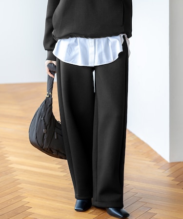 【洗える】コットンエアーダンボール 2WAY カーヴィー パンツ