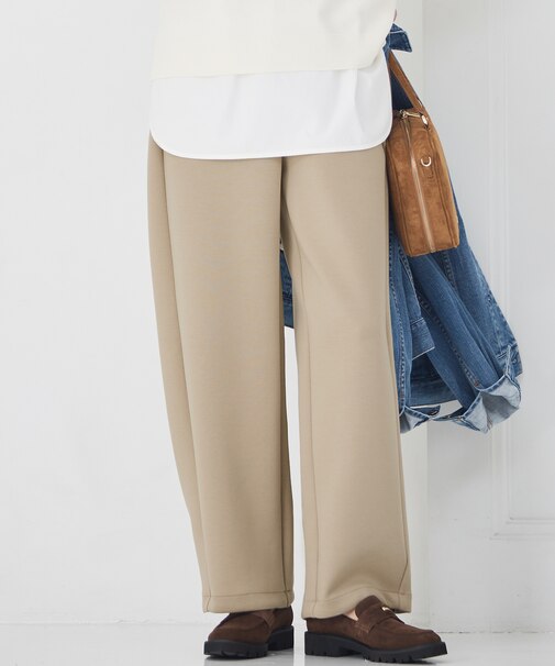 【洗える】コットンエアーダンボール 2WAY カーヴィー パンツ