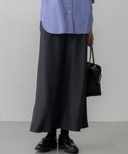 【洗える】ハイカウントフラノ フレア スカート