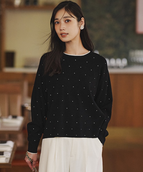 WEB＆一部店舗限定カラーあり/滝沢眞規子さん着用】クリスタルホット