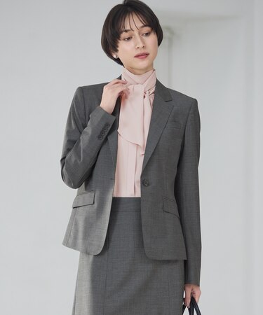 【セットアップ対応】ファインネスウール 一つ釦 ジャケット