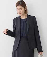 【セットアップ対応】ファインネスウール 一つ釦 ジャケット