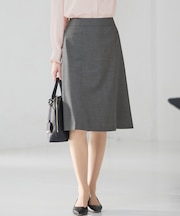 【セットアップ着用】ファインネスウール フレア スカート
