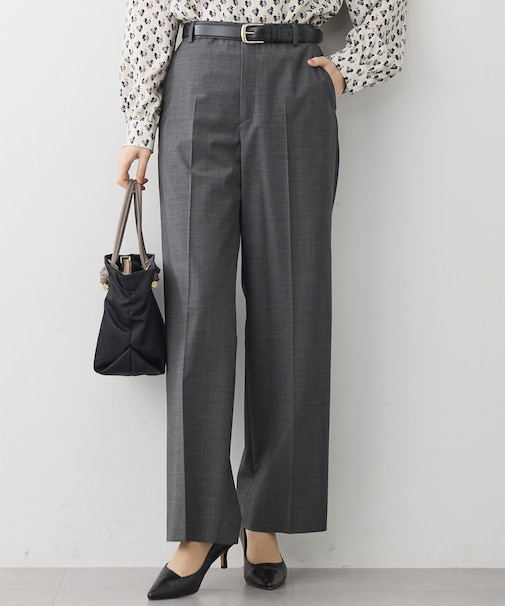 【セットアップ着用】ファインネスウール ワイド パンツ
