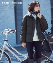 【Oggi1月号掲載】シレータフタ ハイネック ショート ダウンコート