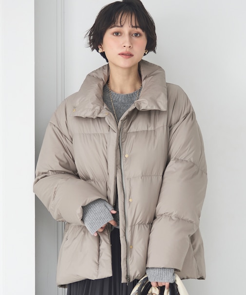 【Oggi掲載】シレータフタ ハイネック ショート ダウンコート