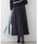 【先行予約/撥水加工/洗える】ブライトタフタ タック スカート