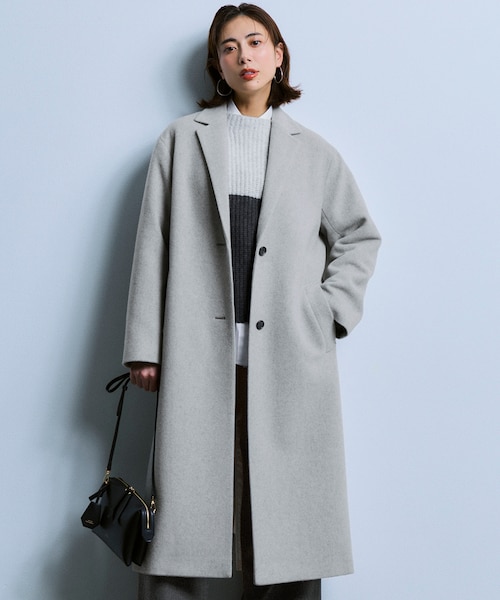 WEB&一部店舗限定】ウールモッサ チェスターコート｜ニジュウサンクの