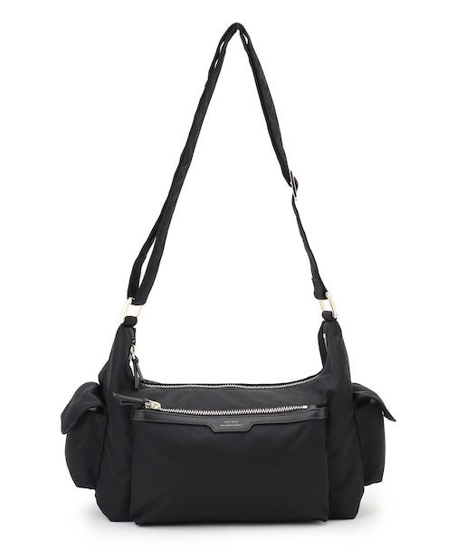 ナイロン サイドポケット ショルダーバッグ