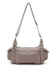 ナイロン サイドポケット ショルダーバッグ