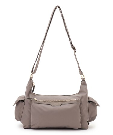 ナイロン サイドポケット ショルダーバッグ