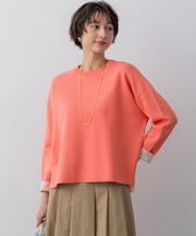 バイカラーダブルフェイス ニット