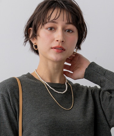 3WAY パールチェーン ネックレス