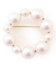 【APPLAUDIR】パールサークル ブローチ