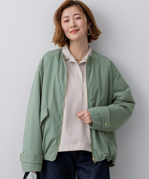 ライトパディング ノーカラー アウター