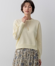 コットンギマ クルーネック ニット