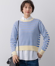 コットンギマ クルーネック ニット