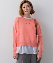 コットンギマ クルーネック ニット