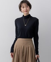 シアーフライス レイヤード タートル カットソー