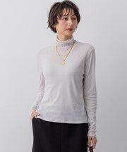 シアーフライス レイヤード タートル カットソー