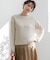 コットンギマ ボートネック ニット