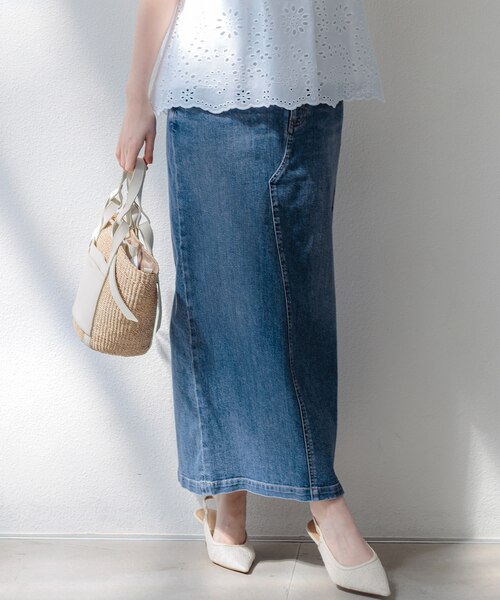 23区DENIM フレア デニム スカート｜ニジュウサンクの通販｜&mall