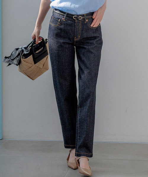 23区DENIM ストレートフィット デニムパンツ｜ニジュウサンクの通販