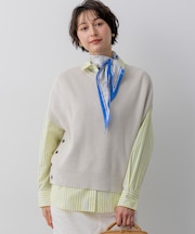 コットンギマ ニットベスト