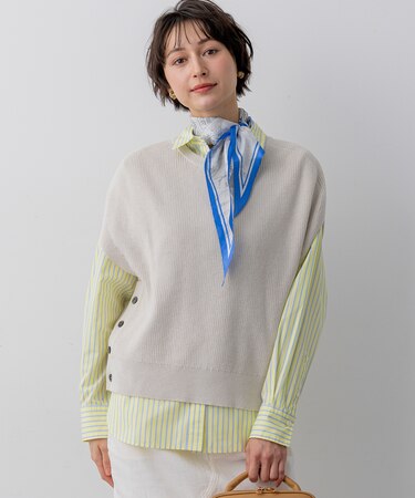 コットンギマ ニットベスト