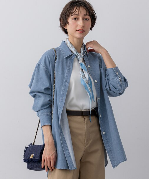 ライトダンガリー デニムシャツ