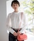 TRオーガンジー 2WAY ボウタイブラウス