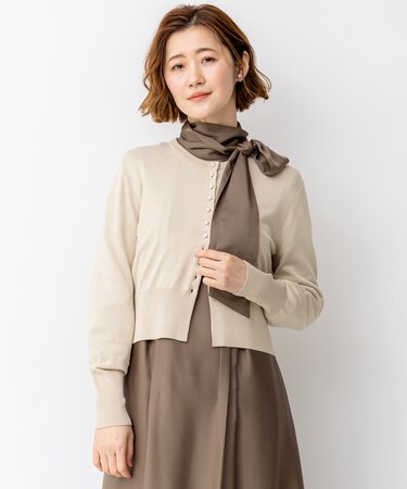 【APPLAUDIR】コンパクト ラメカーディガン