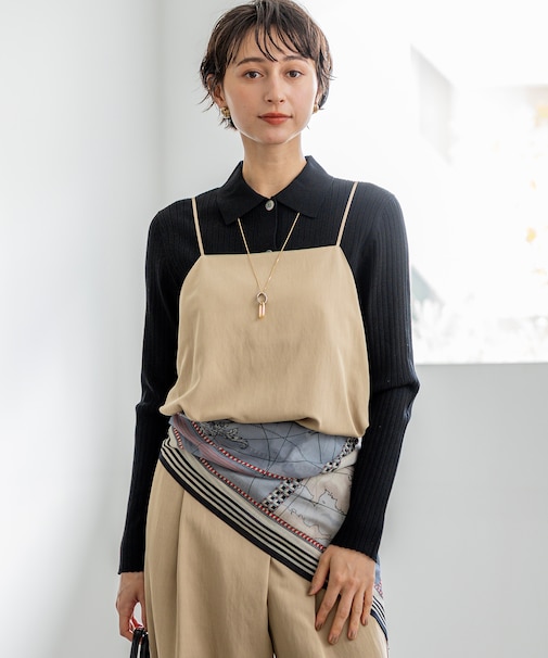 ドレープツイル 2WAY キャミソール