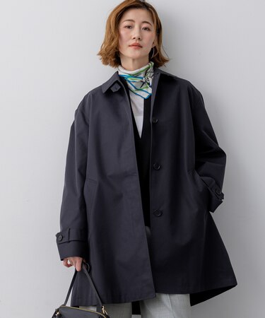 エアータンブラー TCギャバジン ステンカラー コート