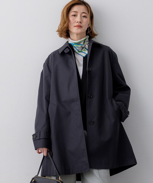 エアータンブラー TCギャバジン ステンカラー コート