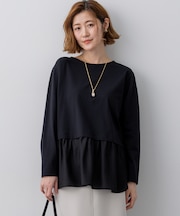 ナチュラルコットンベア シアードッキング カットソー