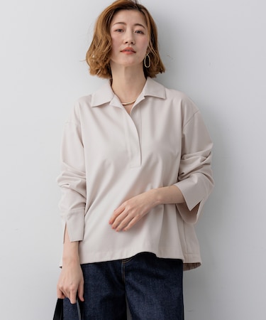 コンパクトツイル スキッパー カットソー