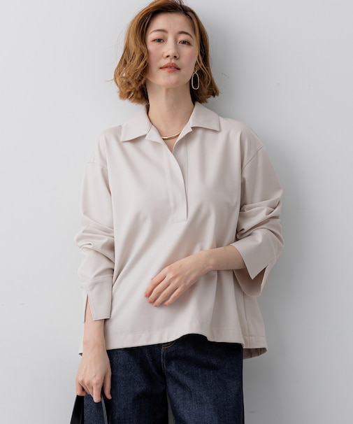 コンパクトツイル スキッパー カットソー