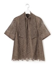 【APPLAUDIR】Brocheリボンブーケレース ブラウス