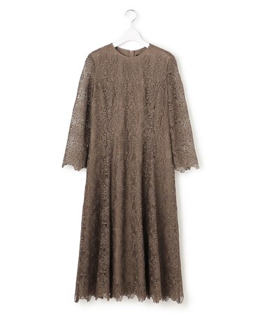 【APPLAUDIR】Brocheリボンブーケレース ドレス