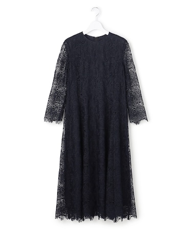 【APPLAUDIR】Brocheリボンブーケレース ドレス