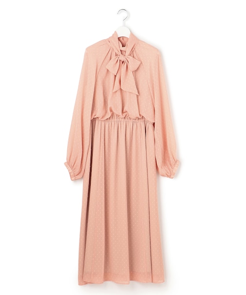 【APPLAUDIR】ドットクレープシフォン ドレス